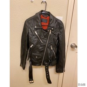 Allsaints Billie Leather Biker Jacket S